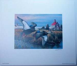 New Jersey #23-24 Hunting Permit $2.50 $5 Stamps Signed Artwork 1994 Ducks USA