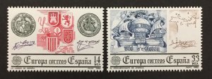 Spain 1982 #2290-1, Europa, MNH.