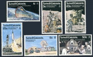 Turks & Caicos 325-330, MNH. Mi 367-372. US Tracking Station, Grand Turk, 1977.