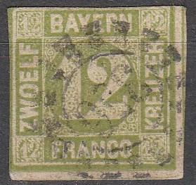 Bavaria #13   F-VF Used CV $70.00  (A13033)