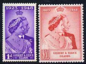 Gilbert & Ellice Islands 1949 KG6 Royal Silver Weddin...