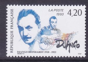 France 2360 MNH 1993 Django Reinhardt - Musician Issue Very Fine