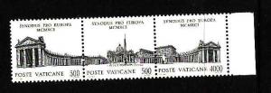 Vatican City-Sc#897a-unused NH strip-Syned of Bishops-1991-