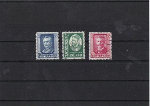 iceland 1954  mounted mint + used stamps set cat £42 ref 7320