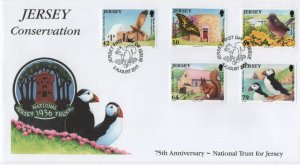 Jersey 2011 FDC Sc 1528-1533 National Trust for Jersey 75th ann Set of 6
