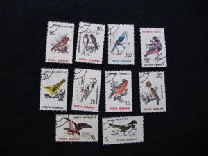 Romania – 1993 – Birds – 10 Stamps