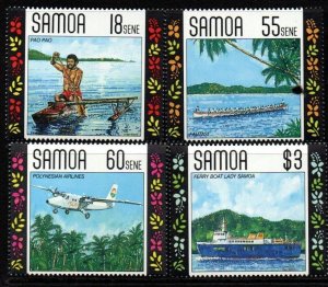 SAMOA SG840/3 1990 LOCAL TRANSPORT MNH