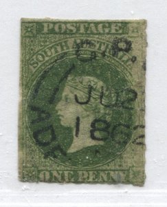 South Australia QV 1860 1d CDS used