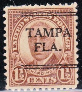 Precancel - DLE - Tampa, FL PSS 241 Compound Perf - Town and Type Issue