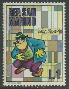 San Marino # 736  Disney Characters  1L  (1)  Unused