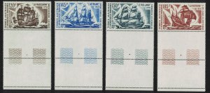 FSAT TAAF Antarctic Ships 4v Margins Coin Labels 1973 MNH SC#C29-C32