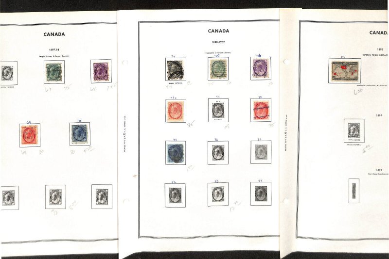 Canada Stamp Collection on 100 Harris Pages to 1984