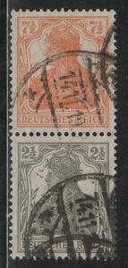 Germany Scott # 98f, 97, used, se-tenant, Mi# S13a