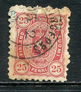 Finland Lot 1011 SUOMI Finnland 1882 Michel 17A 25P Perf 11  Wappen Finnisches 