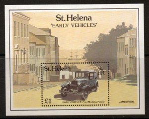 ST.HELENA SGMS557 1989 EARLY VEHICLES MNH