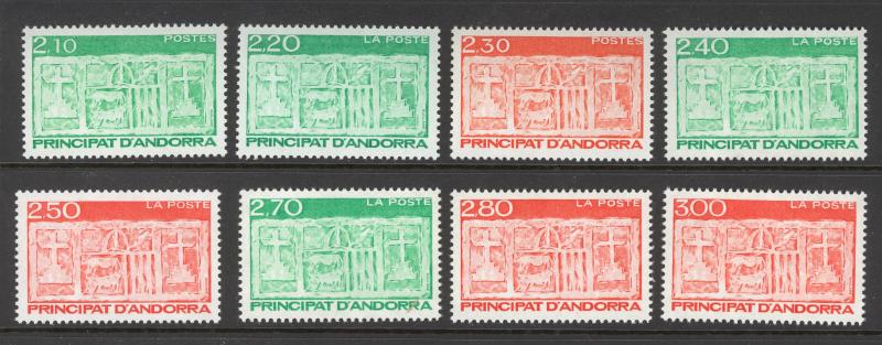 Andorra French Sc# 382-385 (464-465) MNH 1990 First Arms of Valleys of Andorra