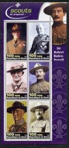 BENIN - 2003 - Sir Robert Baden-Powell - Perf 6v Sheet - MNH - Private Issue