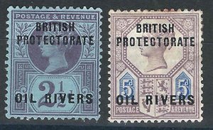 Niger Coast Protectorate 4-5 SG 4-5 MNG/ MH VF 1892 SCV $30.00