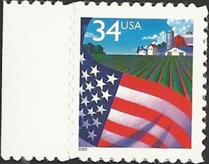 # 3470 MINT NEVER HINGED FLAG OVER FARM
