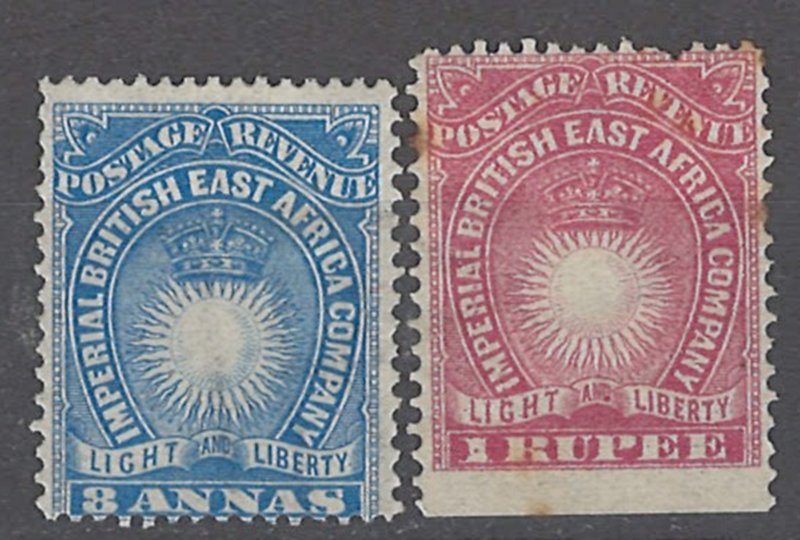 COLLECTION LOT # 1991 BRITISH EAST AFRICA #23+25 1890