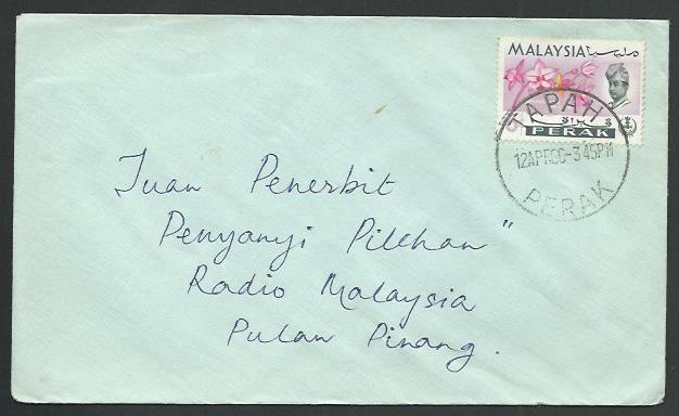 MALAYSIA PERAK 1966 cover TAPAH cds.................................60448