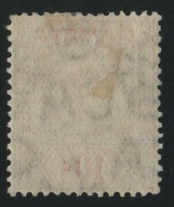 Gambia 1905 SG66 10d  Olive Green Carmine Multi CA watermark - mounted mint 