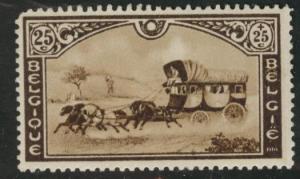 Belgium Scott B167 MH* semi postal stagecoach stamp