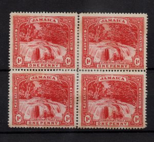 Jamaica 1900 Llandovery Falls mint block (Toned Gum) SG31 WS38642