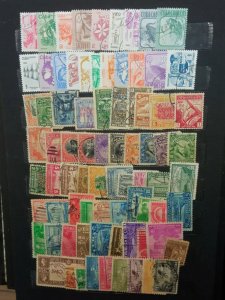 Extensive Collection of +3000 Latin American used Stamps in stockbook variety