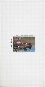 NORTH CAROLINA #27A 2009  STATE DUCK STAMP ADHESIVE TYPE WIDGEON by Gerald Putt