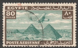 Egypt Scott C22 - SG210, 1933 Airmail 80m used