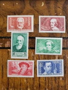 Stamps France Scott #B48-53 h