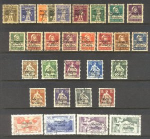 SWITZERLAND #2O1-30 Used - 1922-31 League of Nations Set