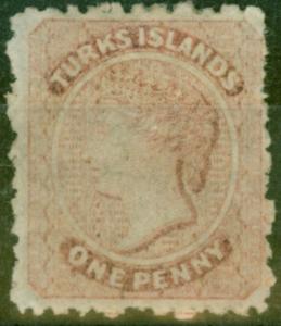 Turks & Caicos Is 1867 1d Dull Roe SG1 Fine Unused 