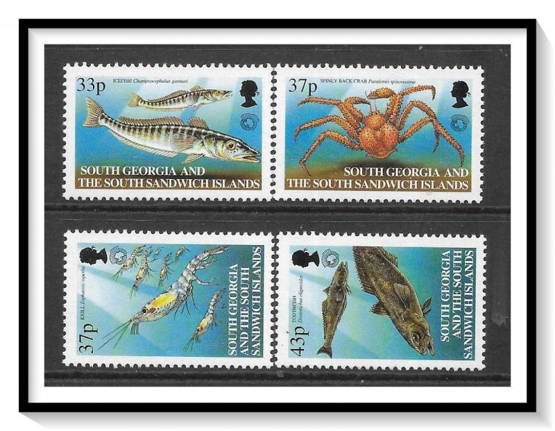 South Georgia #270-273 Marine Life Set MNH