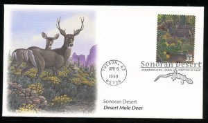 US 3293f Sonoran Desert Mule Deer UA Fleetwood cachet FDC