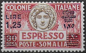 1927 Somalia Espresso Lire 1,25 MNH Sassone n. 7