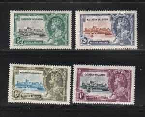 Cayman Islands 81-84 Set MNH Silver Jubilee Issue