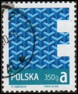 Poland 4066 - Used - (1.60z) Geometric Shapes (2013) (cv $0.55)