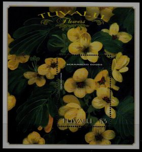 Tuvalu 812 MNH s/s Flowers SCV5.50