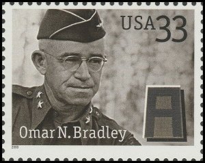 US 3394 Distinguished Soldiers Omar N Bradley 33c single (1 stamp) MNH 2000