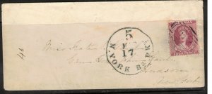 Bahamas #13b (SG #27) Very Fine Used On Cover To NY Cancelled By AOS