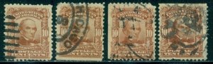 SCOTT # 307, USED, 4 STAMPS, GREAT PRICE!