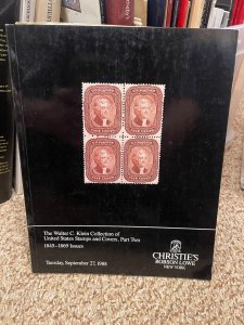 WALTER C. KLEIN US Stamps & Covers, Pt 2 - Sept. 27, 1988 Christie's Robson Lowe