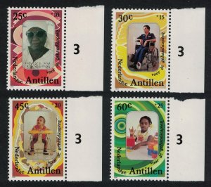 Neth. Antilles Year of Disabled Persons 4v Numbered Margins 1981 MNH SG#747-750