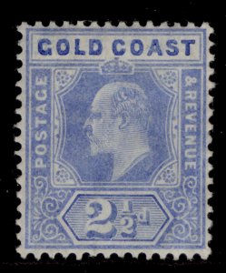 GOLD COAST EDVII SG62, 2½d blue, M MINT. Cat £23.