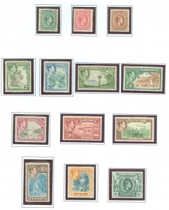 Jamaica #116-128 Unused Single (Complete Set)