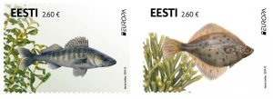 Estonia 2024 Europa CEPT Underwater fauna Fishes Omniva set of 2 stamps MNH