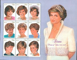 NEVIS 1330 Sh 19 MNH CV $7.00 BIN $4.00 DIANA