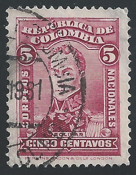 Colombia #373 5c Bolivar